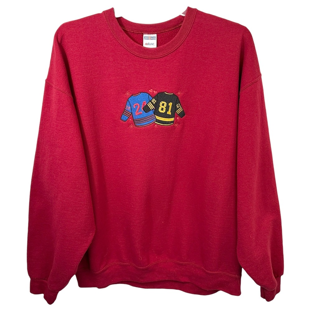 Heated Rivalry 2XL Embroidered Sweatshirt Jerzees Red Hollander‎ Ilya Rozanov